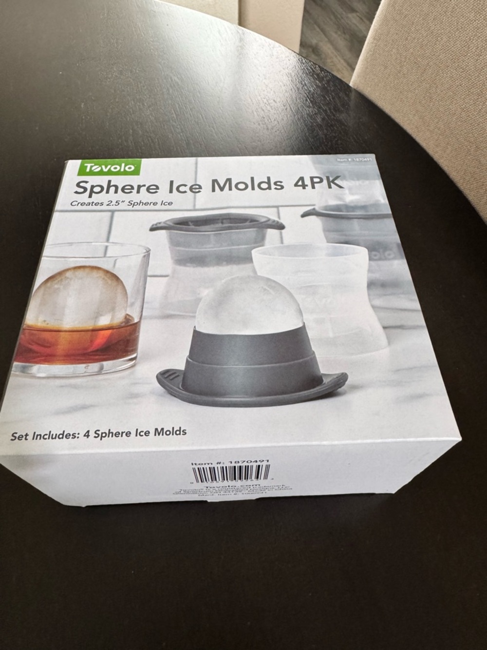 Tovolo Sphere Ice Molds 4PK - Gray